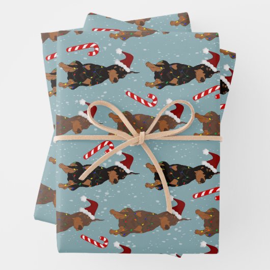 Christmas Doberman Pinscher Geschenkpapier Set (Beispiel)