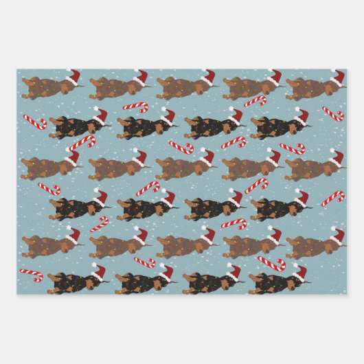Christmas Doberman Pinscher Geschenkpapier Set (Vorderseite)