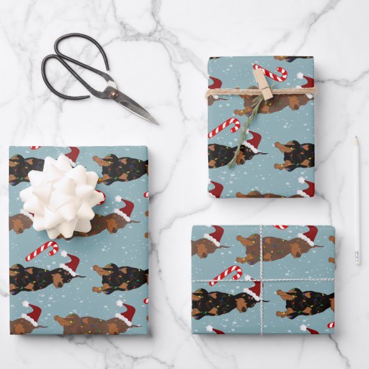 Christmas Doberman Pinscher Geschenkpapier Set (Vorderseite)