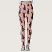Christmas Doberman Pinscher Leggings (Vorderseite)