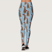 Christmas Doberman Pinscher Leggings (Rückseite)