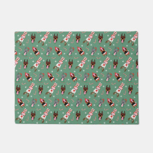 Christmas Dobermann Hunde Fußmatte
