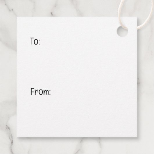 Christmas Dobermann Hunde Geschenkanhänger (Rückseite)