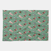 Christmas Dobermann Hunde Geschirrtuch (Horizontal)