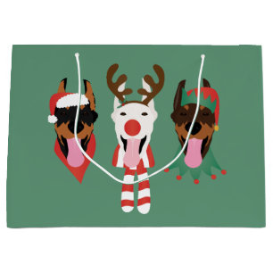 Christmas Dobermann Hunde Große Geschenktüte