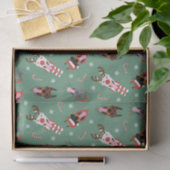 Christmas Dobermann Hunde Seidenpapier (Geschenk)