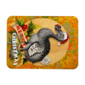 Christmas Dodo Bird Magnet (Horizontal)