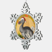 Christmas Dodo Bird Schneeflocken Zinn-Ornament (Rechts)