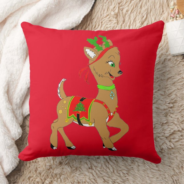 Christmas Doe Throw Kissen (Decke)