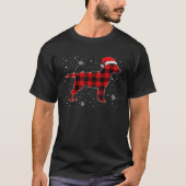 Christmas Dog Buffalo Plaid Christmas Labrador Paj T-Shirt (Vorderseite)
