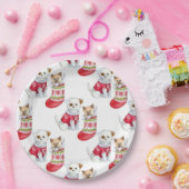 Christmas Dog & Cat Pappteller (Party)