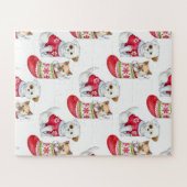 Christmas Dog & Cat Puzzle (Horizontal)