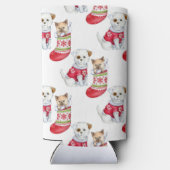 Christmas Dog & Cat Selters Dosenkühler (Rückseite)