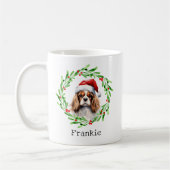 Christmas Dog Cavalier King Charles Spaniel Pet Kaffeetasse (Links)