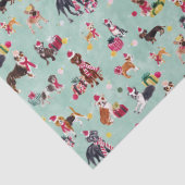 CHRISTMAS DOG CUTENESS MINT SEIDENPAPIER (Detail)