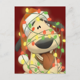 Christmas Dog Feiertagspostkarte