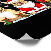Christmas Dog French Bulldog Xmas Dog Lover Men Wo Poster (Ecke)