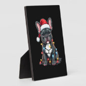 Christmas Dog French Bulldog Xmas Frenchie 3 Fotoplatte (Seite)