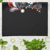 Christmas Dog French Bulldog Xmas Frenchie 3 Geschirrtuch (Gefaltet)
