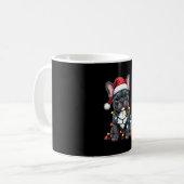 Christmas Dog French Bulldog Xmas Frenchie 3 Kaffeetasse (Vorderseite Links)