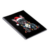 Christmas Dog French Bulldog Xmas Frenchie 3 Notizblock (Rechte Seite)