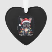 Christmas Dog French Bulldog Xmas Frenchie Men Wom Ornament (Vorderseite)