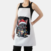 Christmas Dog French Bulldog Xmas Frenchie Men Wom Schürze (InSitu)