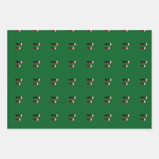 christmas dog geschenkpapier set (Vorderseite)