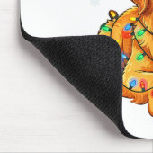 Christmas Dog Golden Retriever Lights Xmas  Mousepad (Ecke)