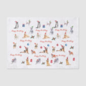 Christmas Dog Lover Happy Howlidays Seidenpapier (Vorderseite)