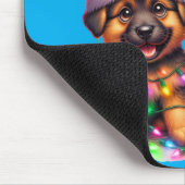 Christmas dog Mousepad (Ecke)