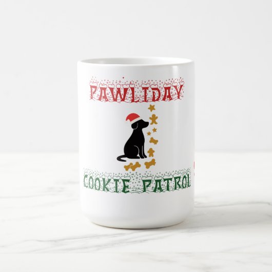 Christmas Dog Mug – Pawliday Treat Inspector Kaffeetasse (Mittel)