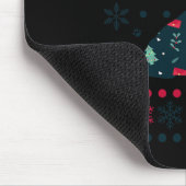 Christmas Dog Pattern Französischer Bulldog Besitz Mousepad (Ecke)