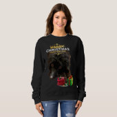 Christmas Dog Poodle Doodle Sweatshirt (Vorne ganz)