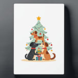 Christmas Dog Tree T-Shirt Cute Funny Puppy Dogs X Fotoplatte<br><div class="desc">Christmas Dog Tree T-Shirt Cute Funny Puppy Dogs Xmas Tee T-Shirt for Men Women Kids</div>