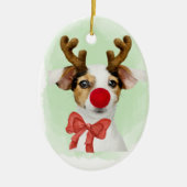 Christmas Dog wAntlers & Oven Mitt Ornament (Vorne)