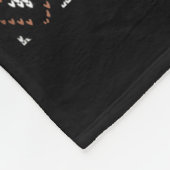 Christmas Dog With Hat And Lights - Funny Holiday Fleecedecke (Ecke)