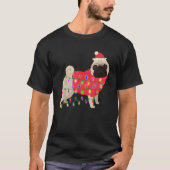 Christmas Dog Xmas Lights T-Shirt (Vorderseite)