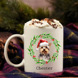 Christmas Dog Yorkie Yorkshire Terrier Holidays Kaffeetasse