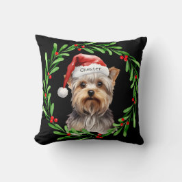 Christmas Dog Yorkie Yorkshire Terrier Holidays Kissen