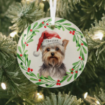 Christmas Dog Yorkie Yorkshire Terrier Holidays
