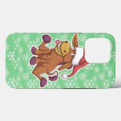 Christmas Donkey Cartoon Case-Mate iPhone Hülle (Rückseite (Horizontal))