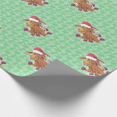 Christmas Donkey Cartoon Geschenkpapier (Ecke)