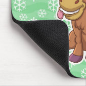 Christmas Donkey Cartoon Mousepad (Ecke)