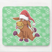 Christmas Donkey Cartoon Mousepad (Vorne)