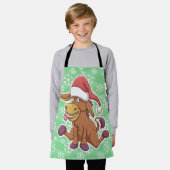 Christmas Donkey Cartoon Schürze (Getragen)