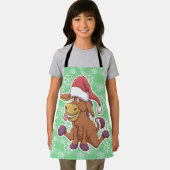 Christmas Donkey Cartoon Schürze (Insitu)