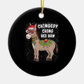 Christmas Donkey Funny American Italian Xmas Gift Keramik Ornament (Vorne)
