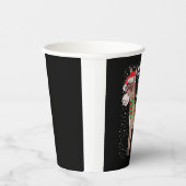 Christmas Donkey Funny American Italian Xmas Gift Pappbecher (Rechts)