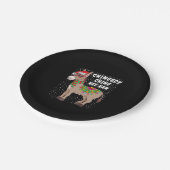 Christmas Donkey Funny American Italian Xmas Gift Pappteller (Schrägansicht)